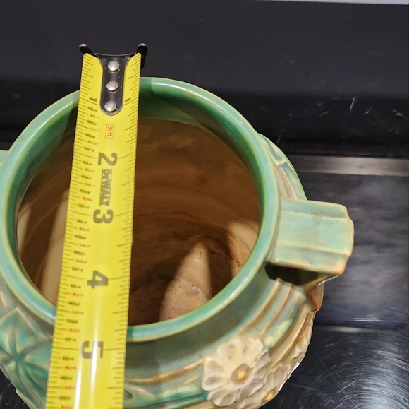 Roseville Vintage American Art Pottery Luffa Vase Original Sticker - Picture 6 of 6